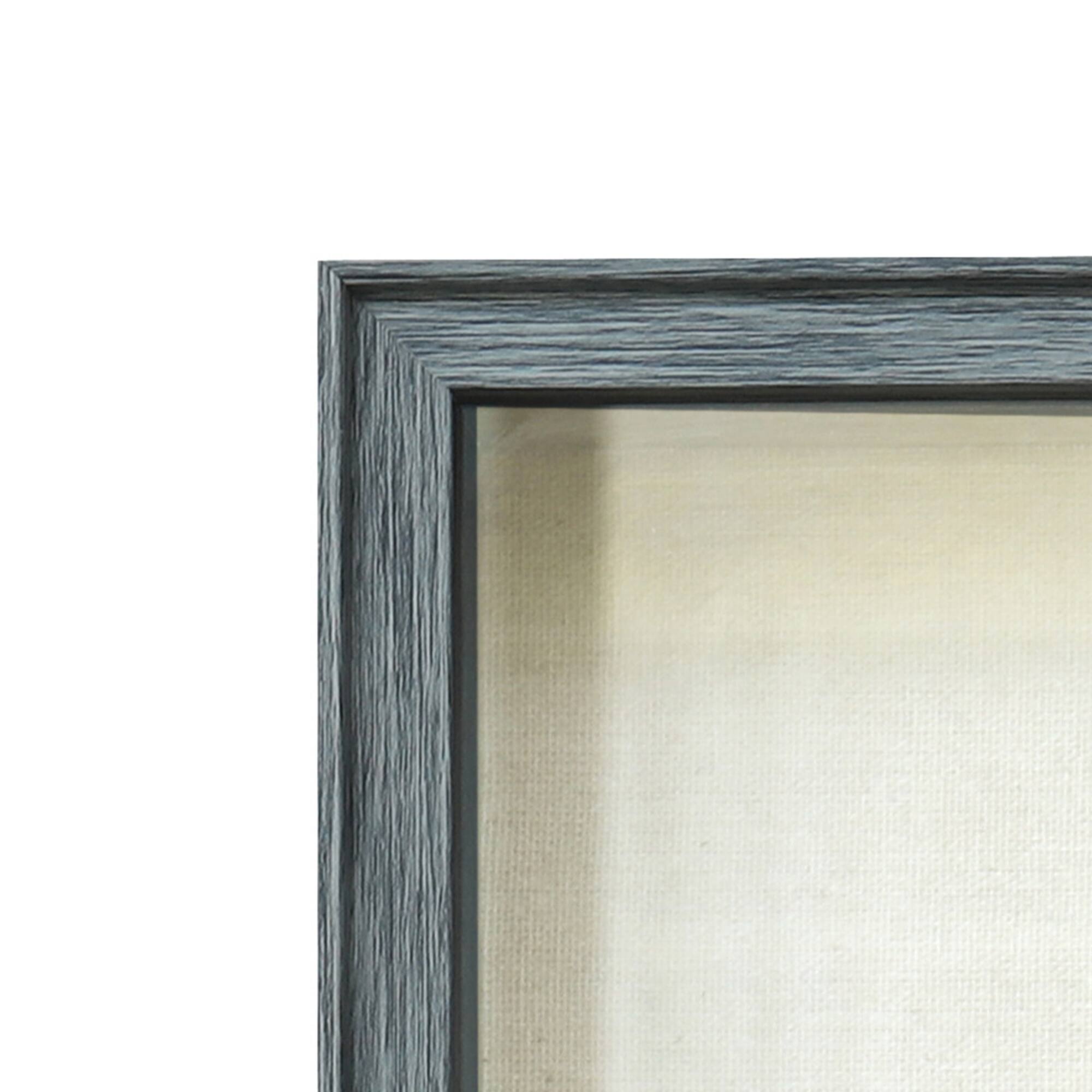 14" x 18" Gray Wood Grain Shadow Box by Studio Décor®